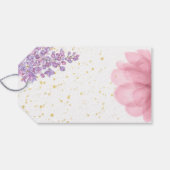 Tanz und wirbelnde Ballerina Geburtstag Geschenkanhänger (Rückseite Horizontal)