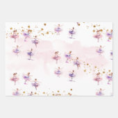 Tanz und wirbelnde Ballerina Geburtstag Geschenkpapier Set (Vorderseite 2)