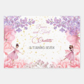 Tanz und wirbelnde Ballerina Geburtstag Geschenkpapier Set (Vorderseite)