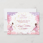 Tanz und wirbelnde Ballerina Geburtstag Gruß Karte (Vorderseite)