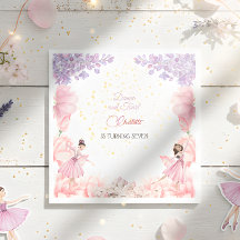 Tanz und wirbelnde Ballerina Geburtstag