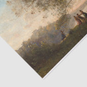 Tanz unter den Bäumen am Rande des Sees Seidenpapier (Ausschnitt)