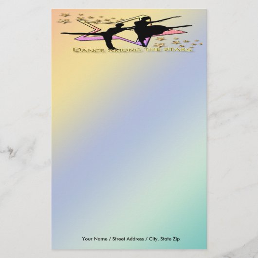Tanz unter Stern-Briefpapier Briefpapier (Vorderseite)