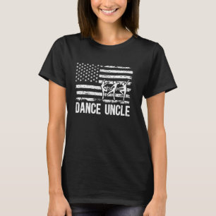 Tanz unter US-Flagge tanzt Onkel eines Tänzers UNC T-Shirt