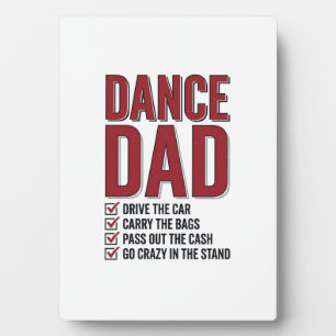 Tanz-Vater-Checkliste Vintage-Gravurdesign_1 Fotoplatte