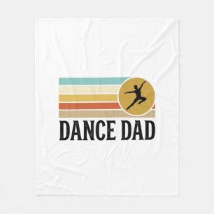 Tanz-Vater Vintage Retro Gravur Shirt Design_1 Fleecedecke