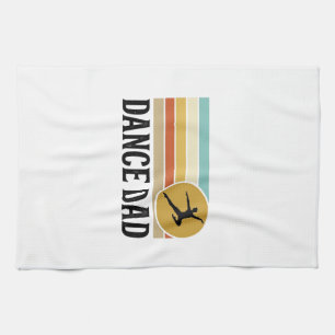 Tanz-Vater Vintage Retro Gravur Shirt Design_1 Geschirrtuch