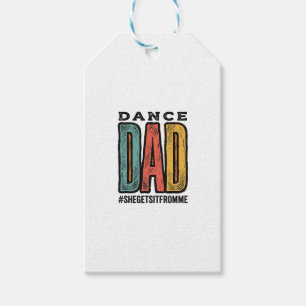 Tanz-Vater Vintage-Typografie-Shirt-Design_1 Geschenkanhänger