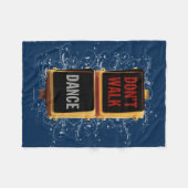 Tanz-Verkehrssignal Fleece Blanket (Vorderseite (Horizontal))