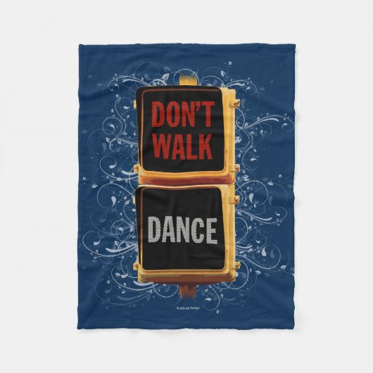 Tanz-Verkehrssignal Fleece Blanket (Vorderseite)