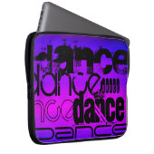 Tanz; Vibranly Blue und Magenta Laptopschutzhülle (Vorne Rechts)