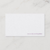 Tanz-Visitenkarte Visitenkarte (Rückseite)