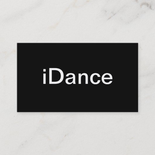 Tanz-Visitenkarte Visitenkarte (Vorderseite)