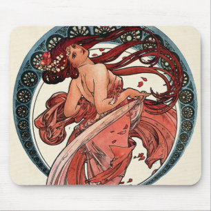 Tanz von Alfons Mucha 1898 Mousepad