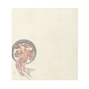 Tanz von Alfons Mucha 1898 Notizblock