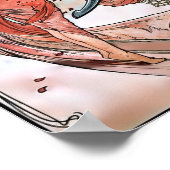 Tanz von Alfons Mucha 1898 Poster (Ecke)