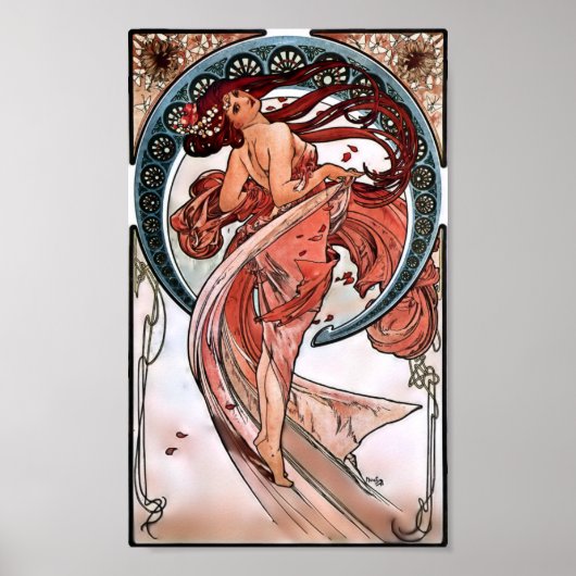 Tanz von Alfons Mucha 1898 Poster (Vorne)