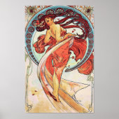 Tanz von Alphonse Mucha Poster (Vorne)