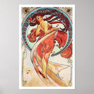 Tanz von Alphonse Mucha Poster