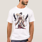 Tanz von Cranes japanische Art Vinatge Retro Geish T-Shirt (Vorderseite)