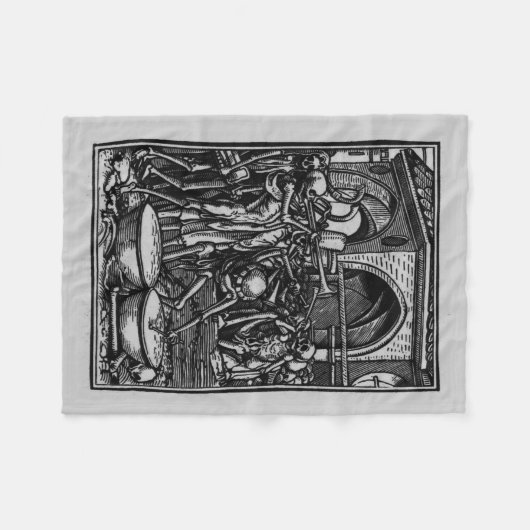 Tanz von Tod | die Knochen aller Männer Fleecedecke (Vorderseite (Horizontal))