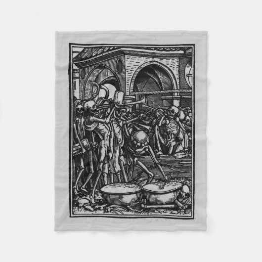 Tanz von Tod | die Knochen aller Männer Fleecedecke (Vorderseite)