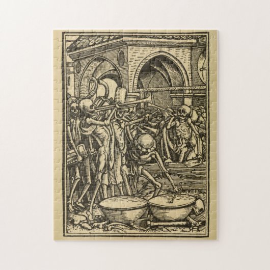 Tanz von Tod | die Knochen aller Männer Puzzle (Vertikal)