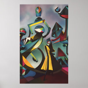 Tanz vor Morgengrauen - Ken Gage Surreal Art Poster