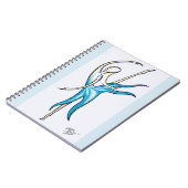 Tanz wie die Welt passt gewundenes Notizbuch auf Notizblock (Linke Seite)