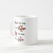 Tanz wie frostige Liebe wie Jesus Tasse (Vorderseite Links)
