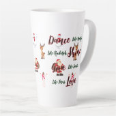 Tanz wie frostige Liebe wie Jesus Tasse (Rechte Ecke)