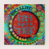 Tanz wie Frosty Quote Festivals farbenfrohe Jigsaw Puzzle (Horizontal)