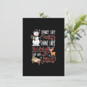 Tanz wie Frosty Shine wie Rudolph Liebe wie Jes Einladung (Stehend Vorderseite)