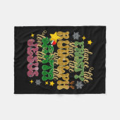 Tanz wie Frosty Shine wie Rudolph Liebe wie Jes Fleecedecke (Vorderseite (Horizontal))