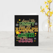 Tanz wie Frosty Shine wie Rudolph Liebe wie Jes Karte (Gelbe Blume)