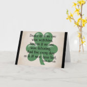 Tanz wie:: Irish Proverb (Black Design) Karte (Gelbe Blume)