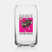 Tanz wie niemand, der den lustigen Cartoon Strauß  Dosenglas (Vorderseite)