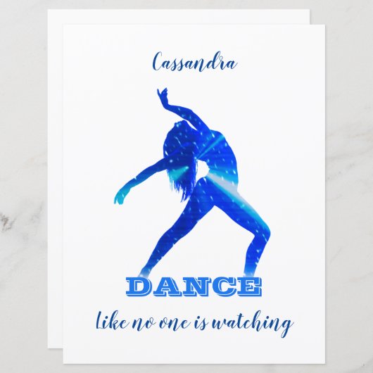 Tanz - Wie niemand, der sich Papierblätter anschau (Vorne/Hinten)