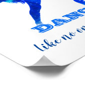 Tanz Wie niemand sieht Abstrakt Poster (Ecke)