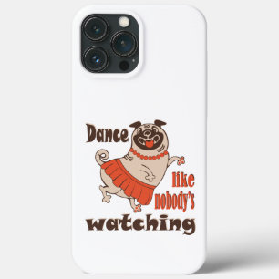 Tanz wie niemand sieht gürteligen Mops Hund zu Case-Mate iPhone Hülle