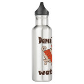 Tanz wie niemand sieht gürteligen Mops Hund zu Edelstahlflasche (Links)