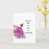 Tanz wie niemand sieht Karte (Gelbe Blume)