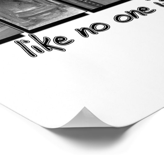 Tanz wie niemand sieht, Letter PIcture Poster (Ecke)