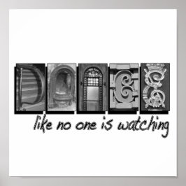 Tanz wie niemand sieht, Letter PIcture Poster