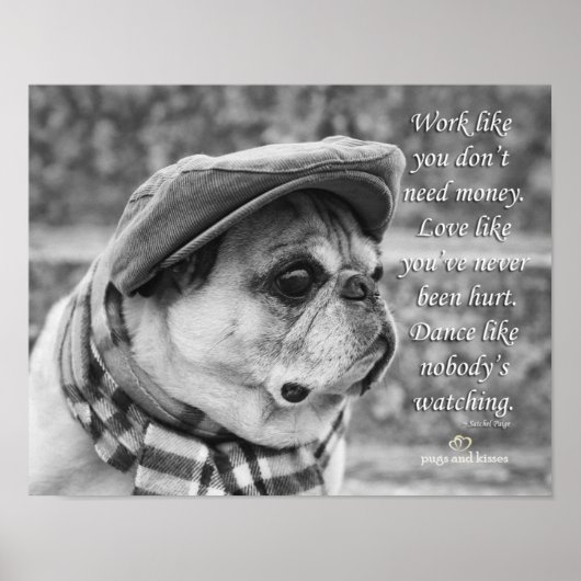 Tanz wie niemand sieht Mops Poster (Vorne)