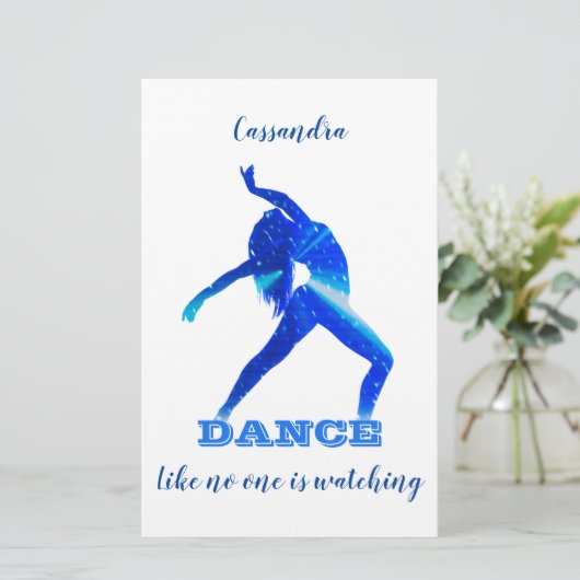 Tanz - Wie niemand sieht Stationery Briefpapier (Stehend Vorderseite)