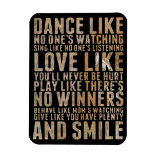 Tanz wie niemand sieht zu magnet