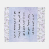 Tanz wie niemand zusieht fleecedecke (Vorderseite (Horizontal))