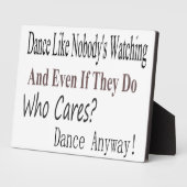 Tanz wie niemand zusieht fotoplatte (Seite)