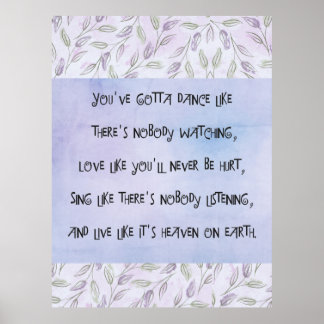 Tanz wie niemand zusieht poster